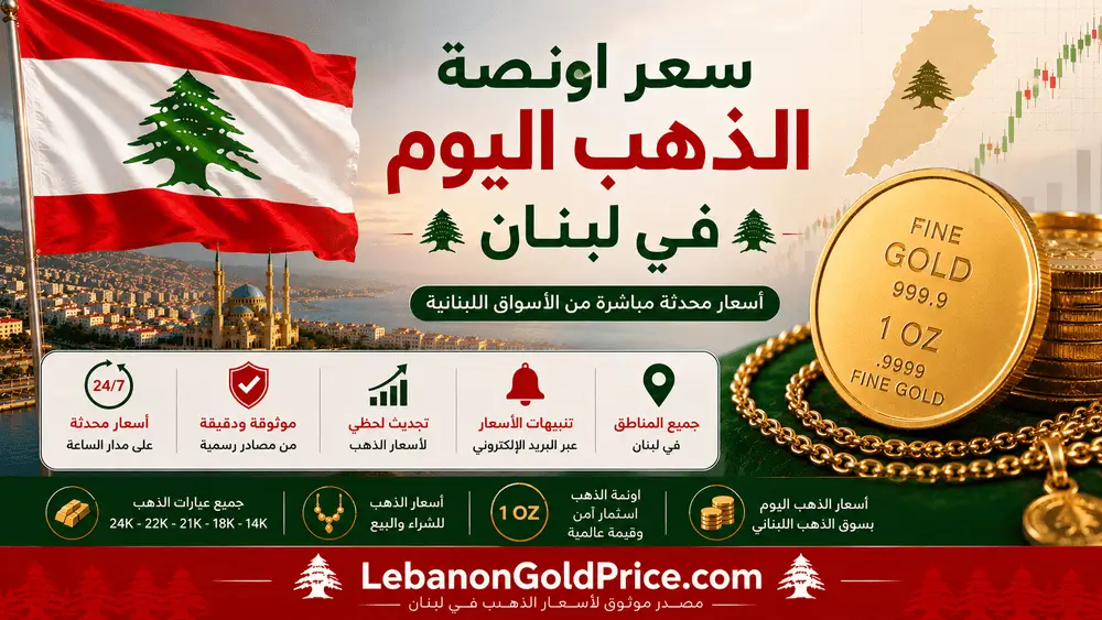سعر اونصة الذهب اليوم في لبنان